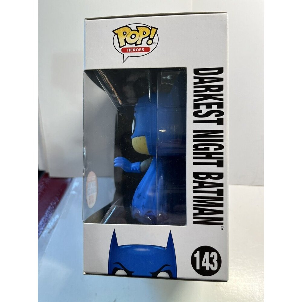 New! 2016 Funko Pop Vinyl Figure Darkest Night Batman #143 Vaulted NY Comic Con - Picture 2 of 5